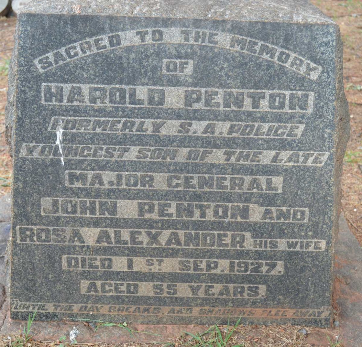 PENTON Harold -1927