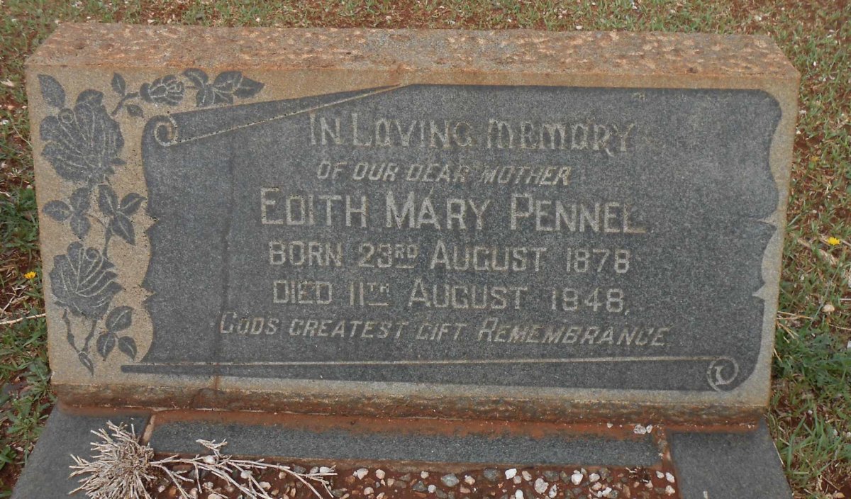 PENNEL Edith Mary 1878-1948