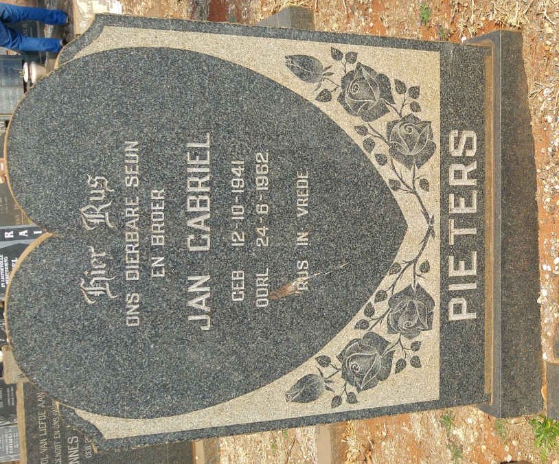 PIETERS Jan Gabriel 1941-1962