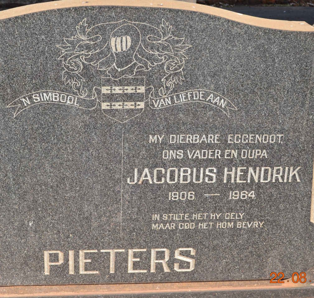 PIETERS Jacobus Hendrik 1906-1964