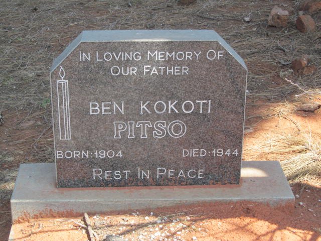 PITSO Ben Kokoti 1904-1944