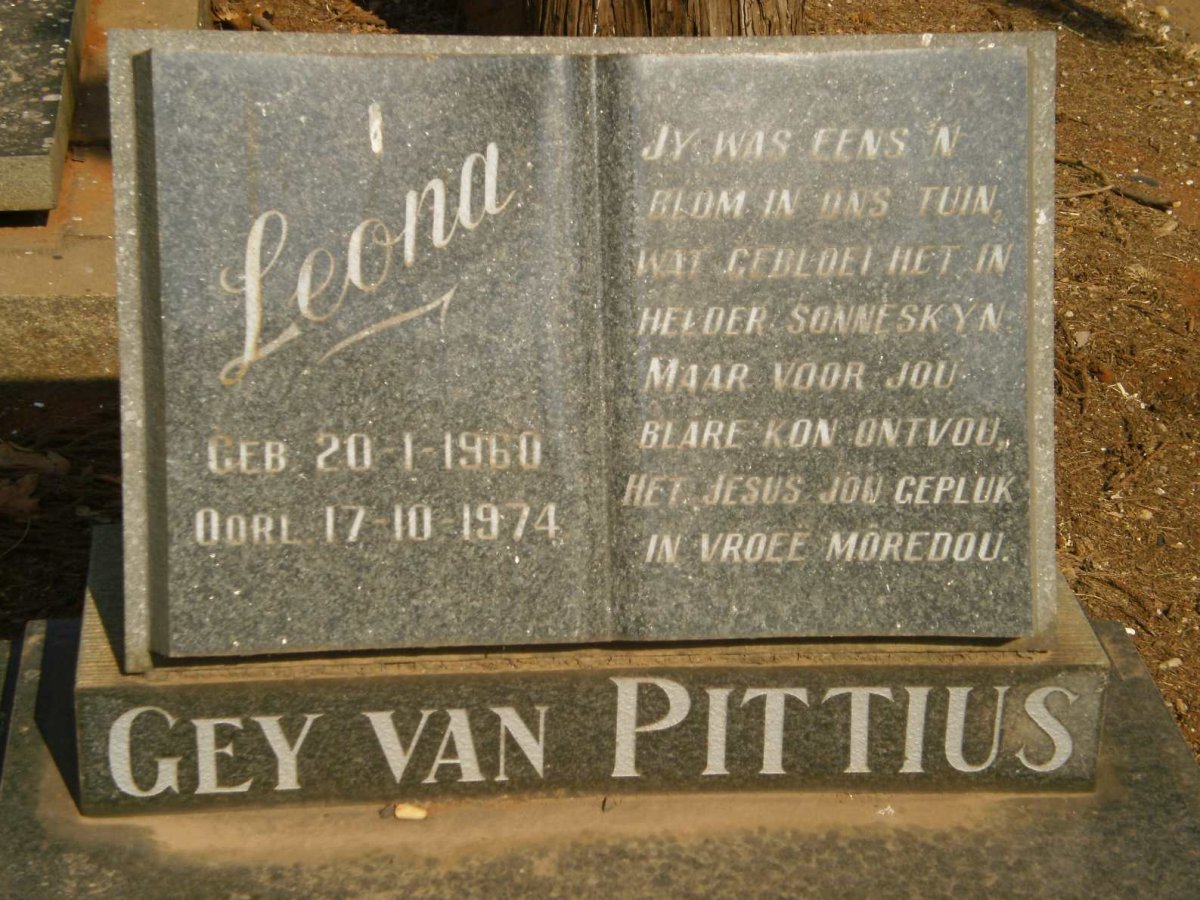 PITTIUS Leona, Gey van 1960-1974