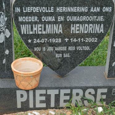 PIETERSE Wilhelmina Hendrina 1928-2002
