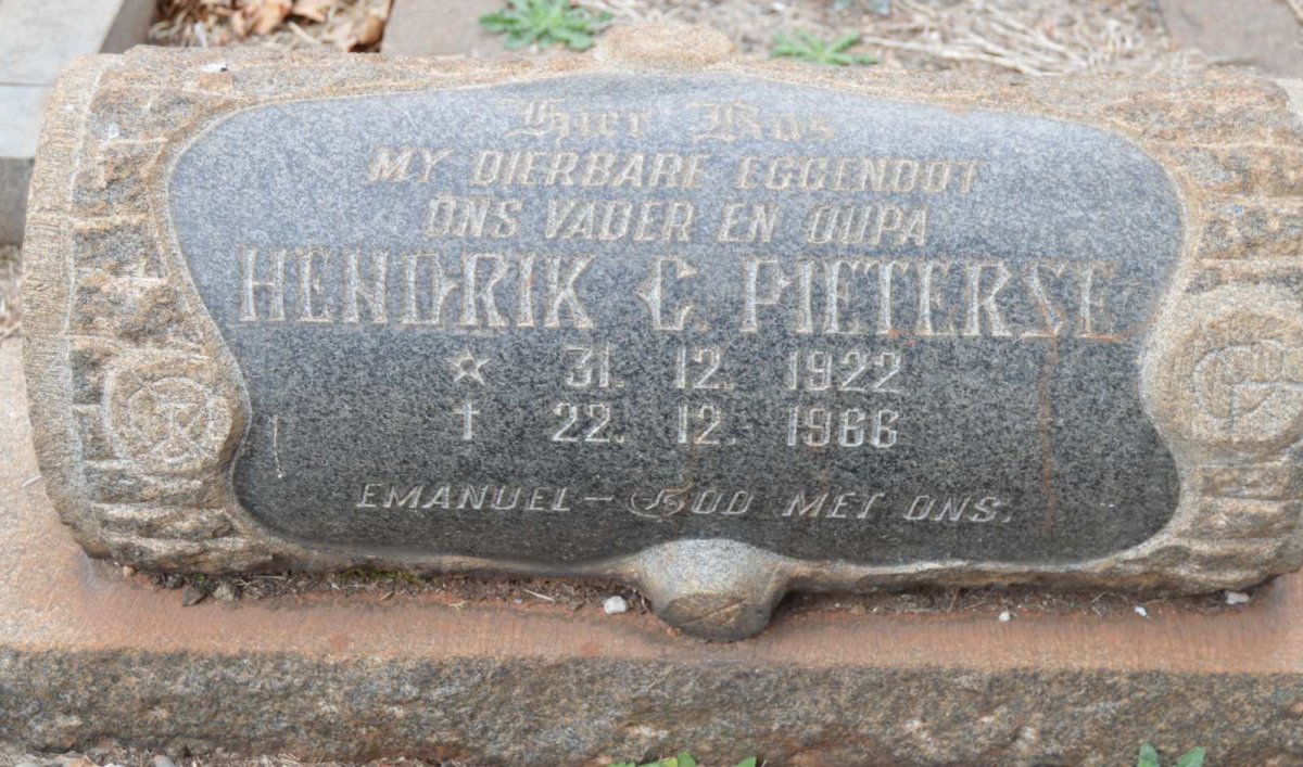 PIETERSE Hendrik C. 1922-1966