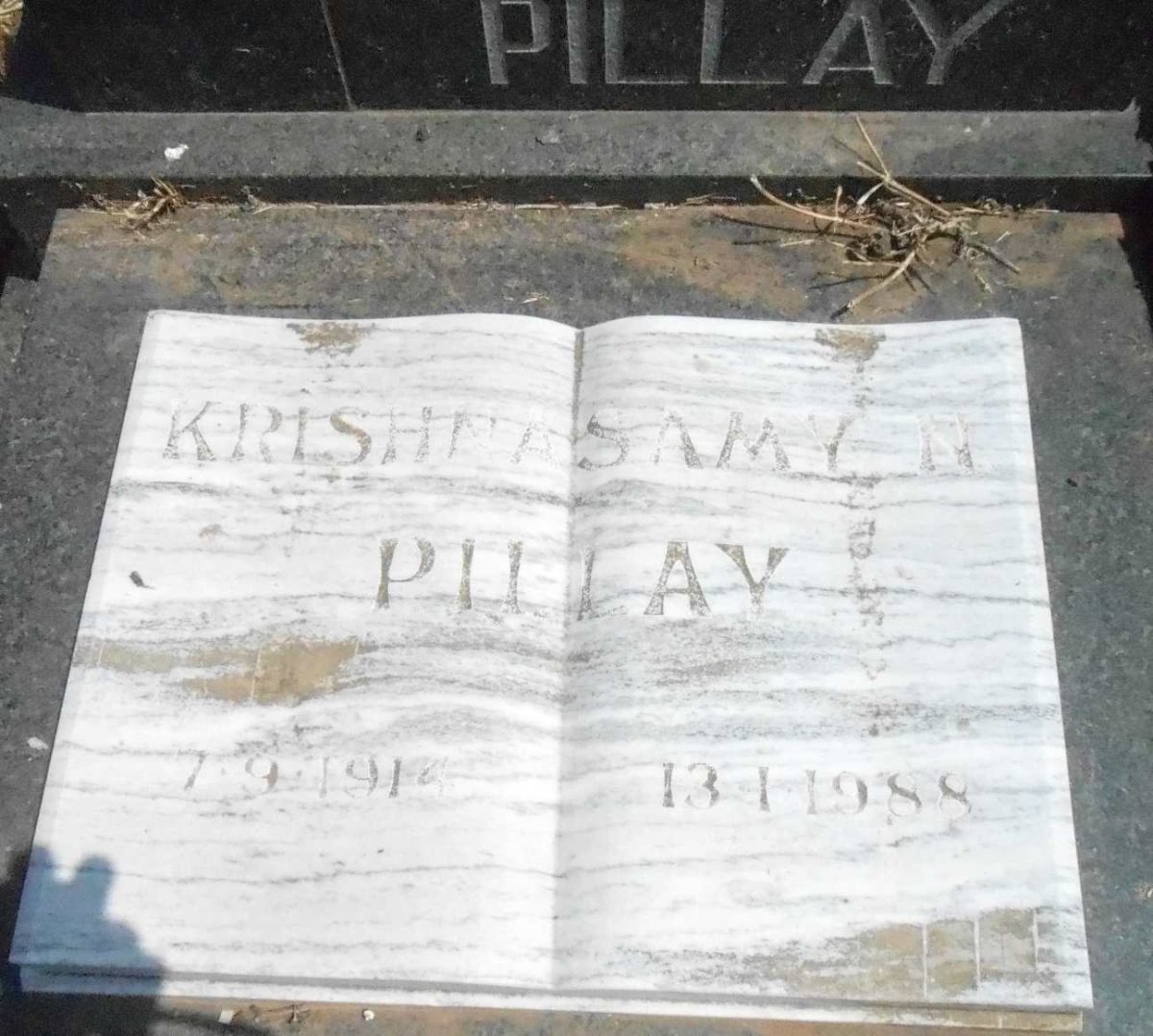 PILLAY Krishnasamy N. 1914-1988