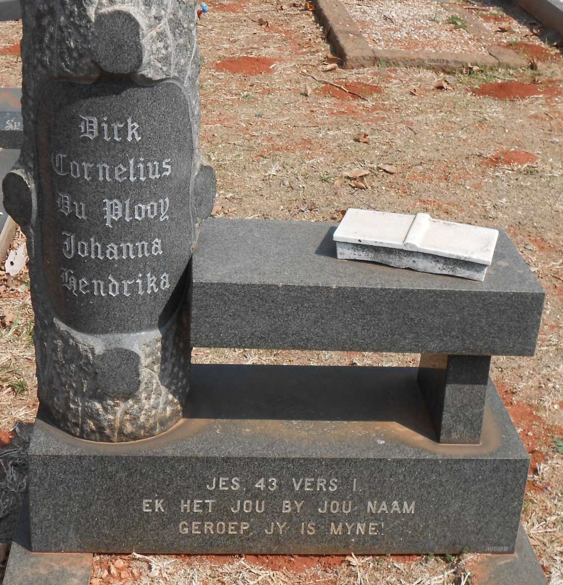 PLOOY Dirk Cornelius, du  &amp; Johanna Hendrika
