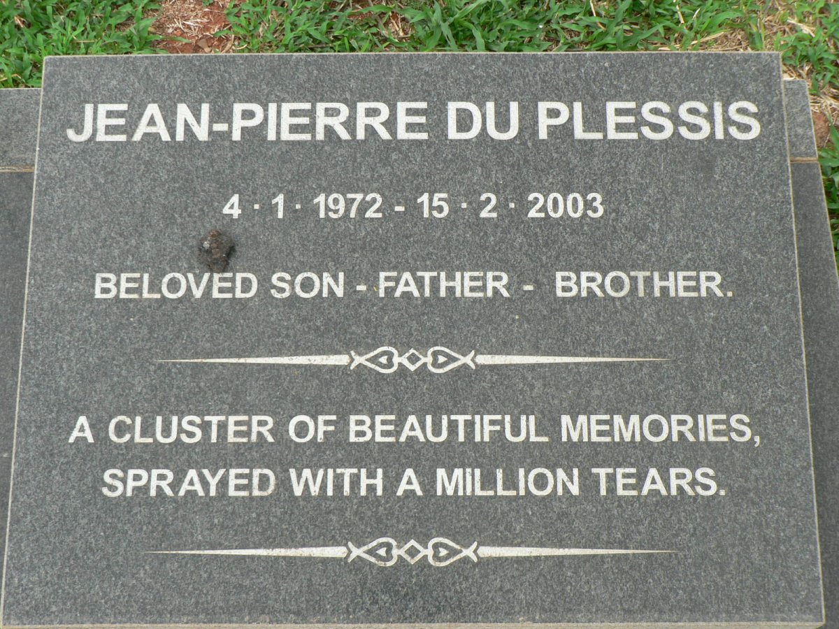 PLESSIS Jean-Pierre, du 1972-2003