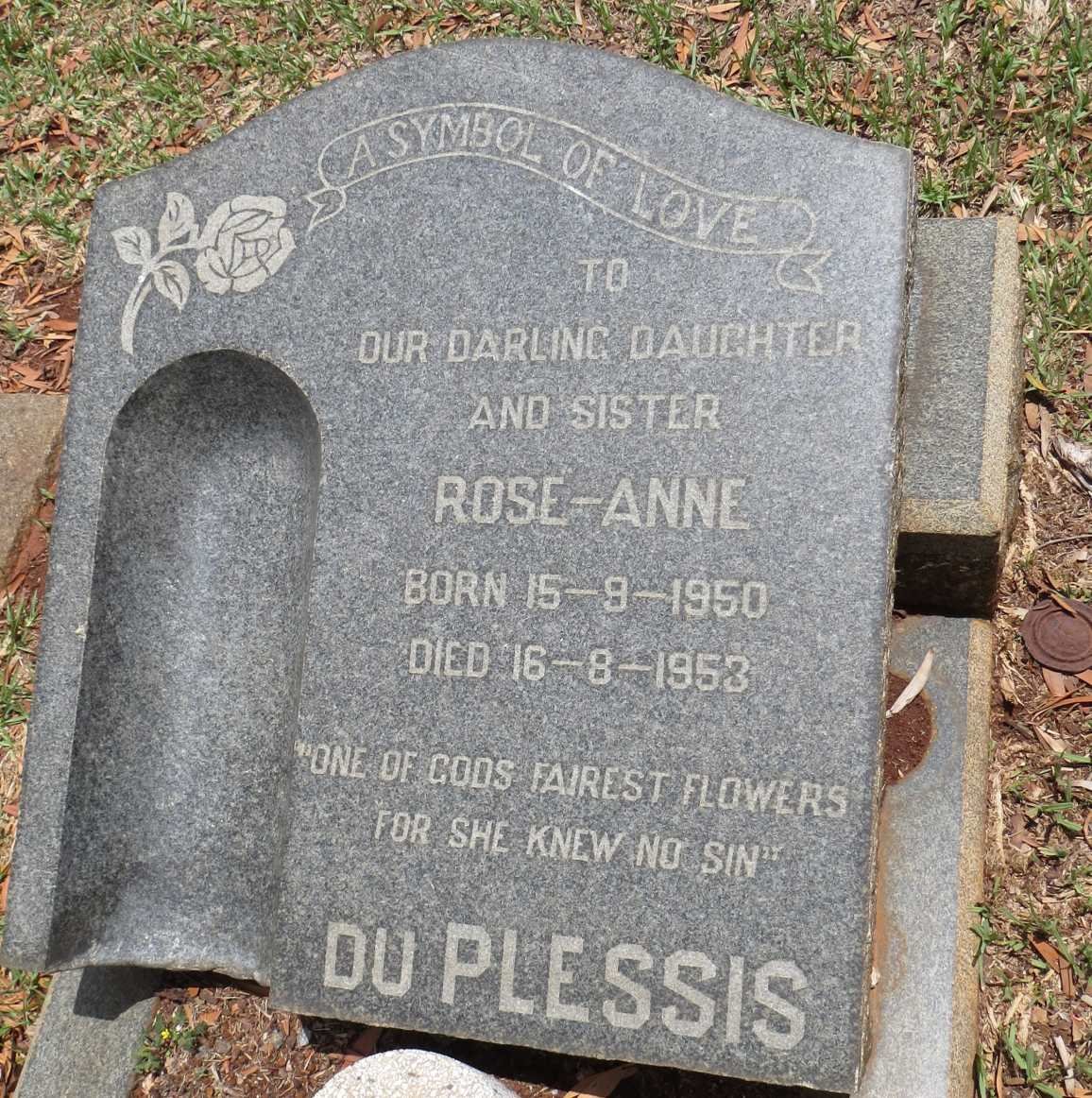 PLESSIS Rose-Anne, du 1950-1953