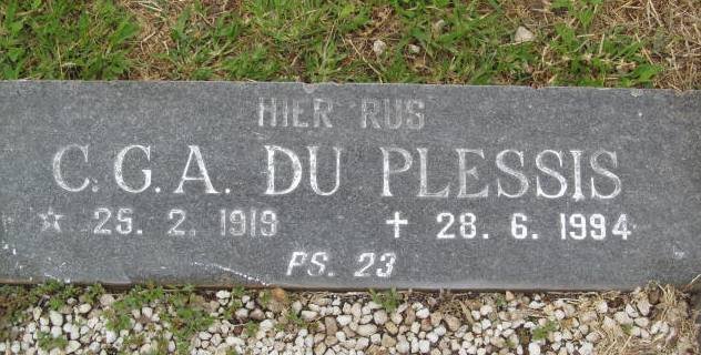PLESSIS C.G.A., du 1919-1994