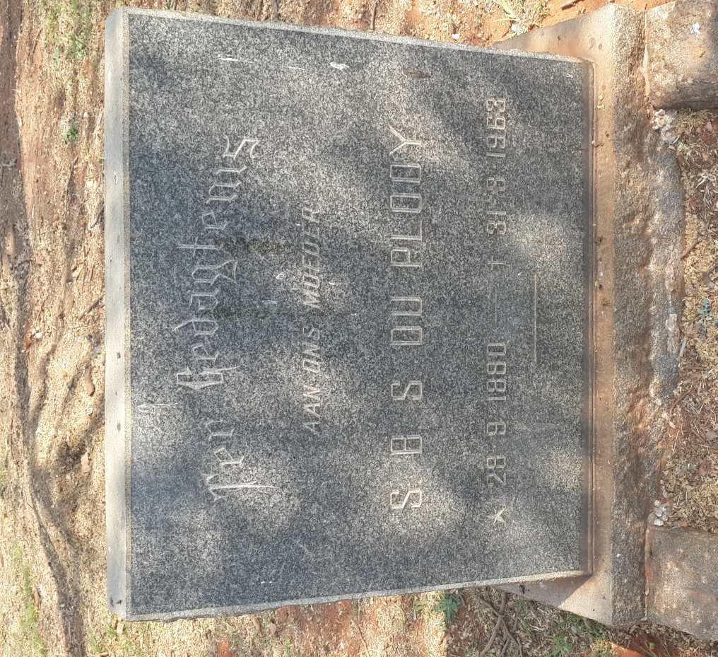 PLOOY S.B.S., du 1880-1963