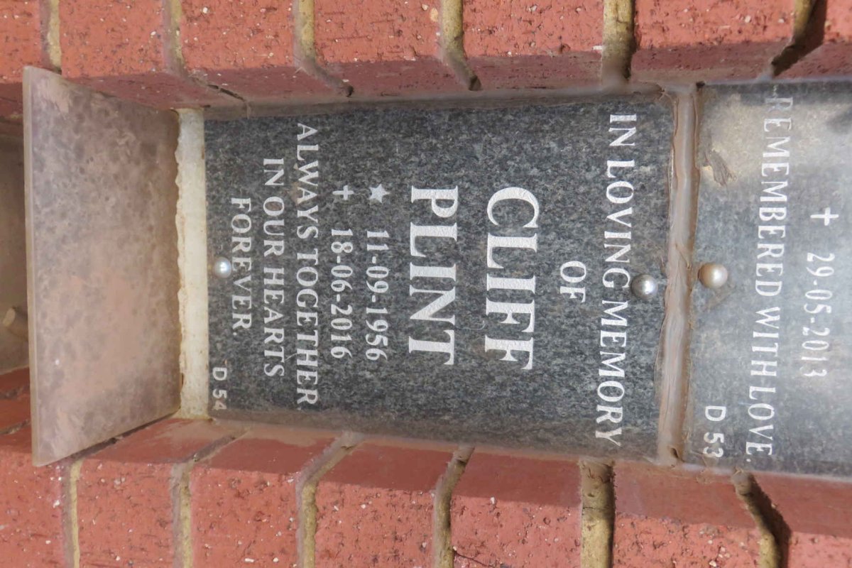 PLINT Cliff 1956-2016