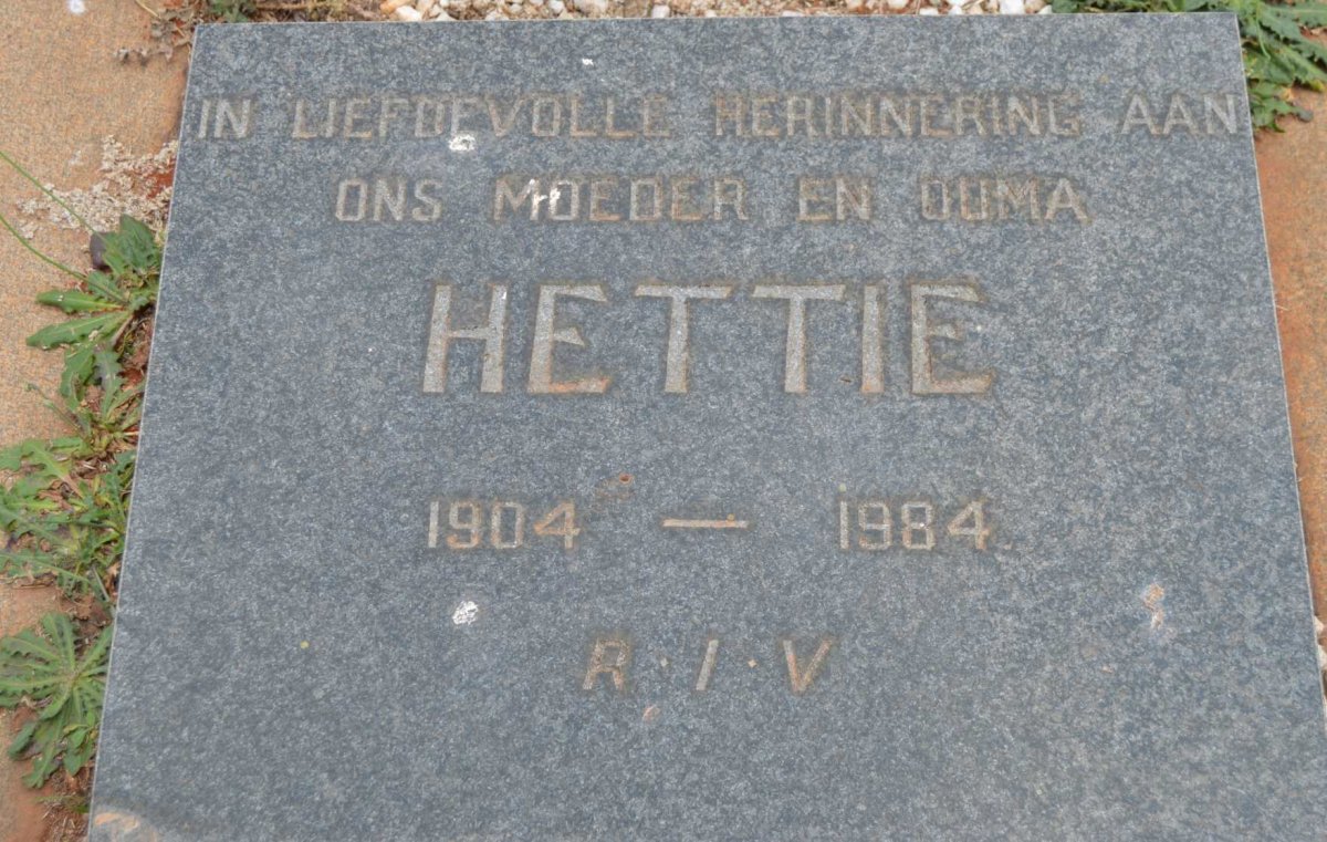 POTGIETER Hettie 1904-1984