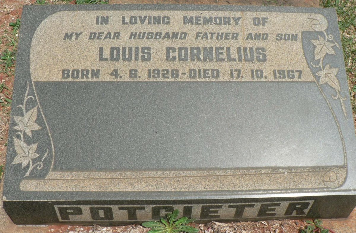 POTGIETER Louis Cornelius 1926-1967