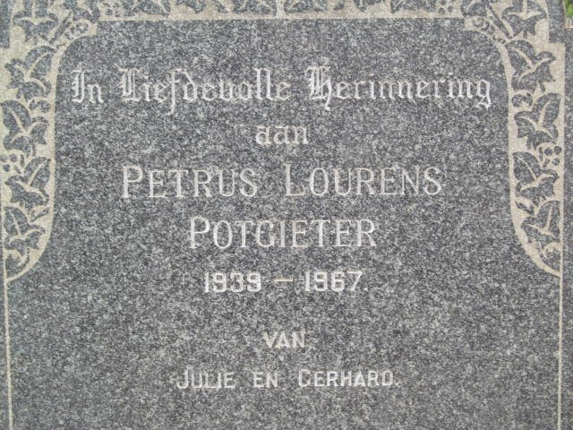 POTGIETER Petrus Lourens 1939-1967