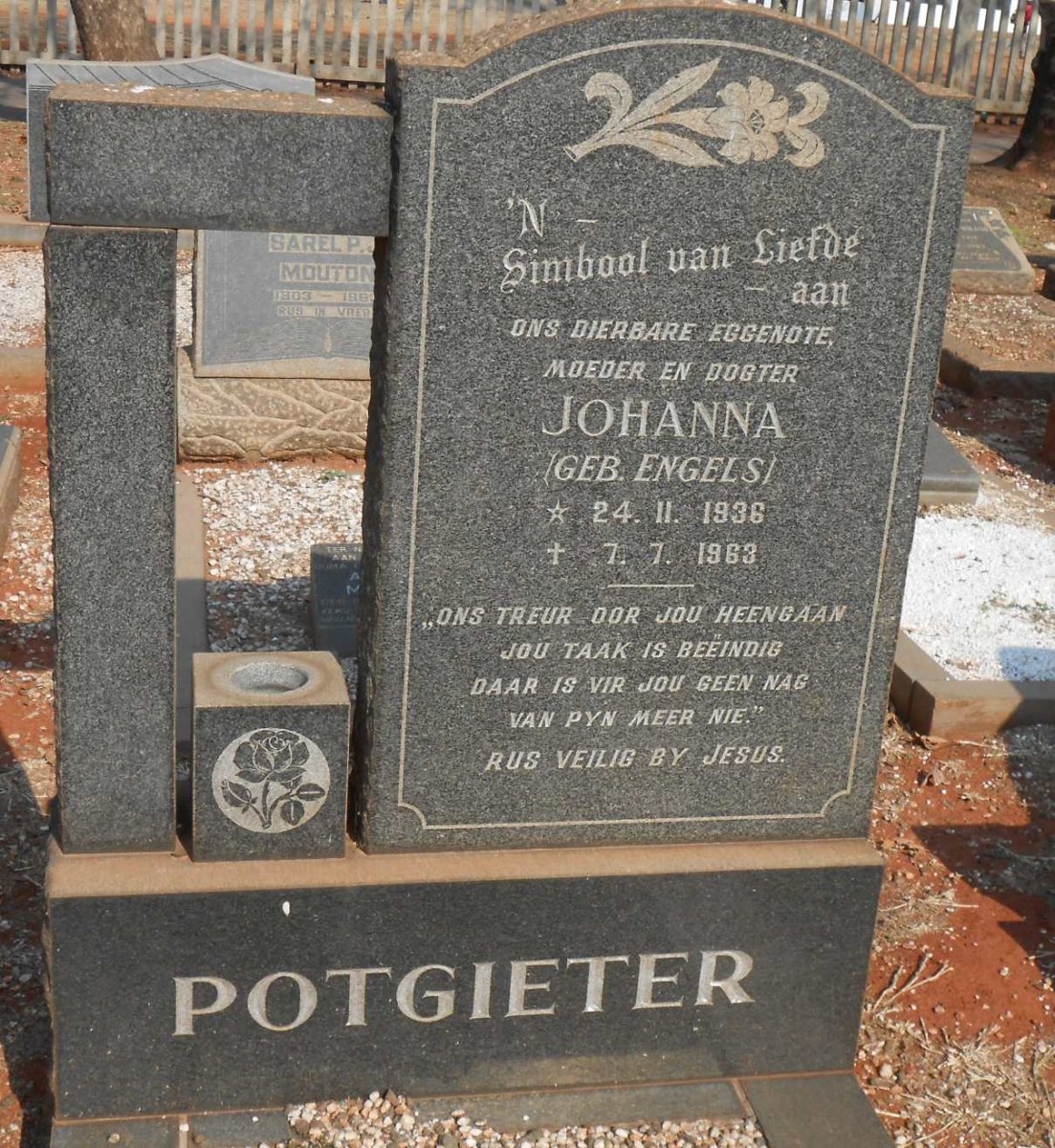 POTGIETER Johanna nee ENGELS 1936-1963