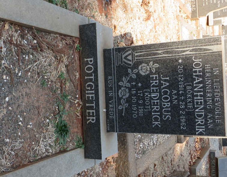 POTGIETER Jacobus Frederick 1911-1970 :: POTGIETER Johan Hendrik 1914-1962