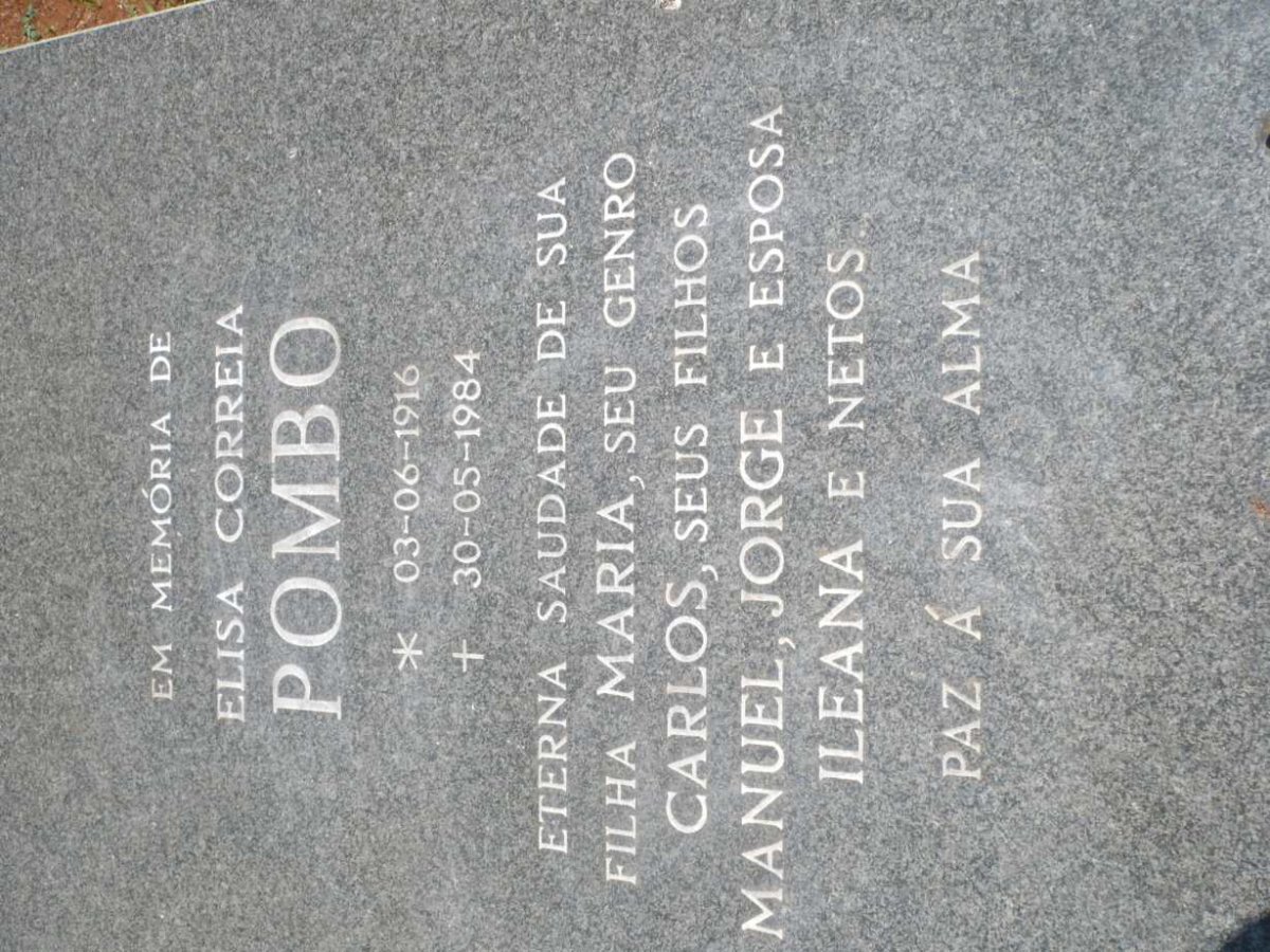 POMBO Elisa Correia 1916-1984