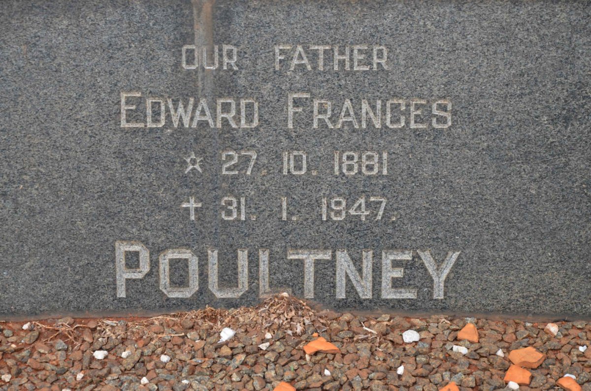 POULTNEY Edward Frances 1881-1947
