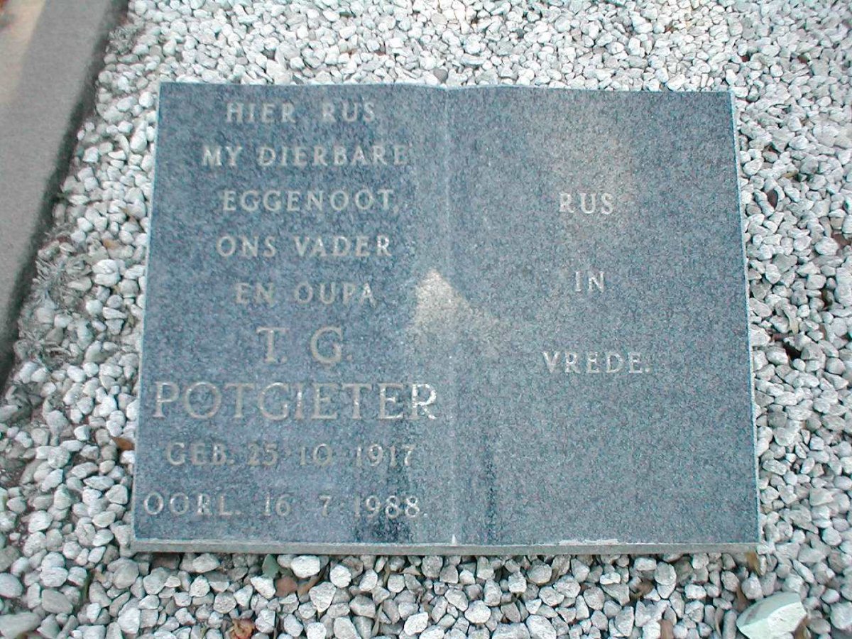 POTGIETER T.G. 1917-1988