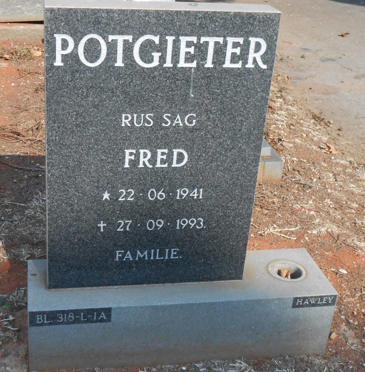 POTGIETER Fred 1941-1993