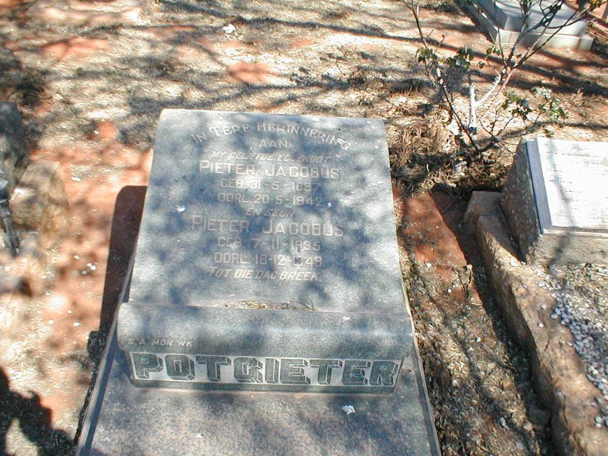 POTGIETER Pieter Jacobus 1897-1942 :: POTGIETER Pieter Jacobus 1935-1948