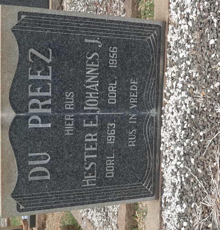PREEZ Johannes J., du -1956 &amp;  Hester E. -1963
