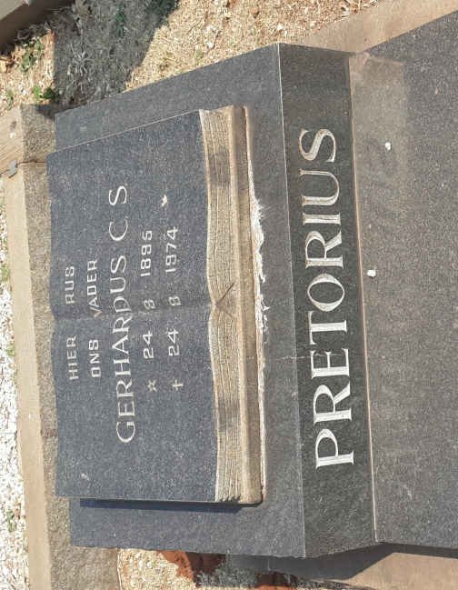 PRETORIUS Gerhardus C.S. 1895-1974