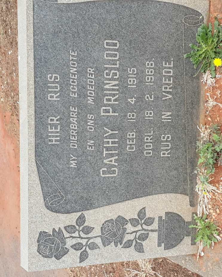 PRINSLOO Cathy 1915-1968