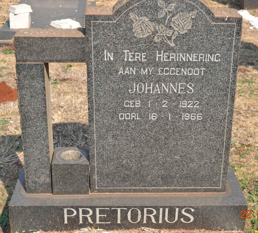 PRETORIUS Johannes 1922-1966