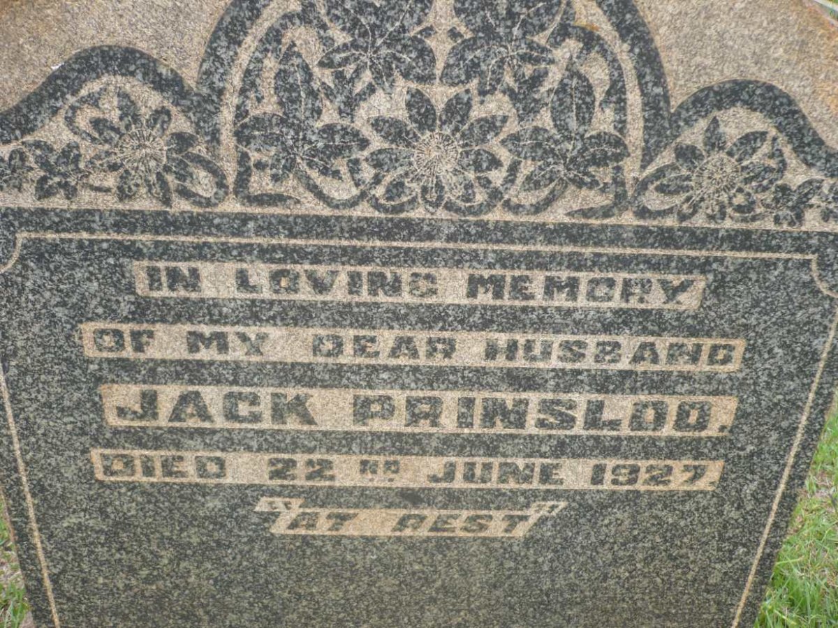 PRINSLOO Jack -1927