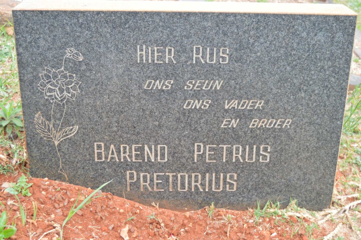 PRETORIUS Barend Petrus