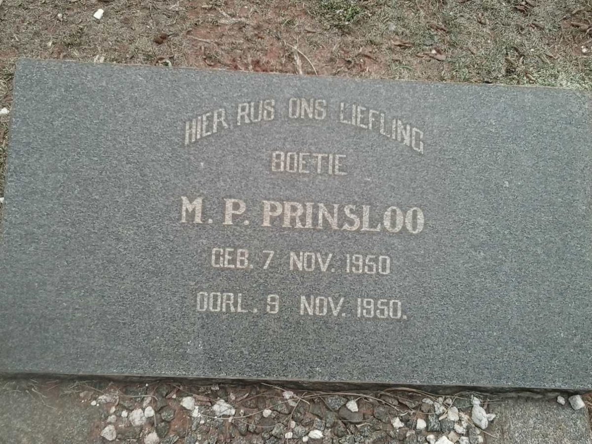 PRINSLOO M.P. 1950-1950