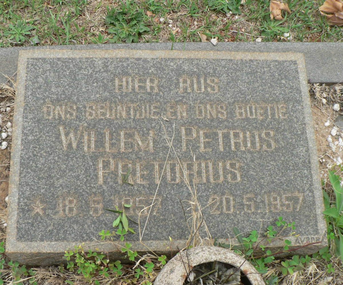 PRETORIUS Willem Petrus 1957-1957