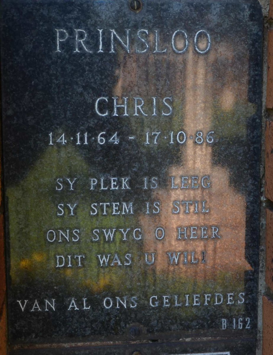 PRINSLOO Chris 1964-1986