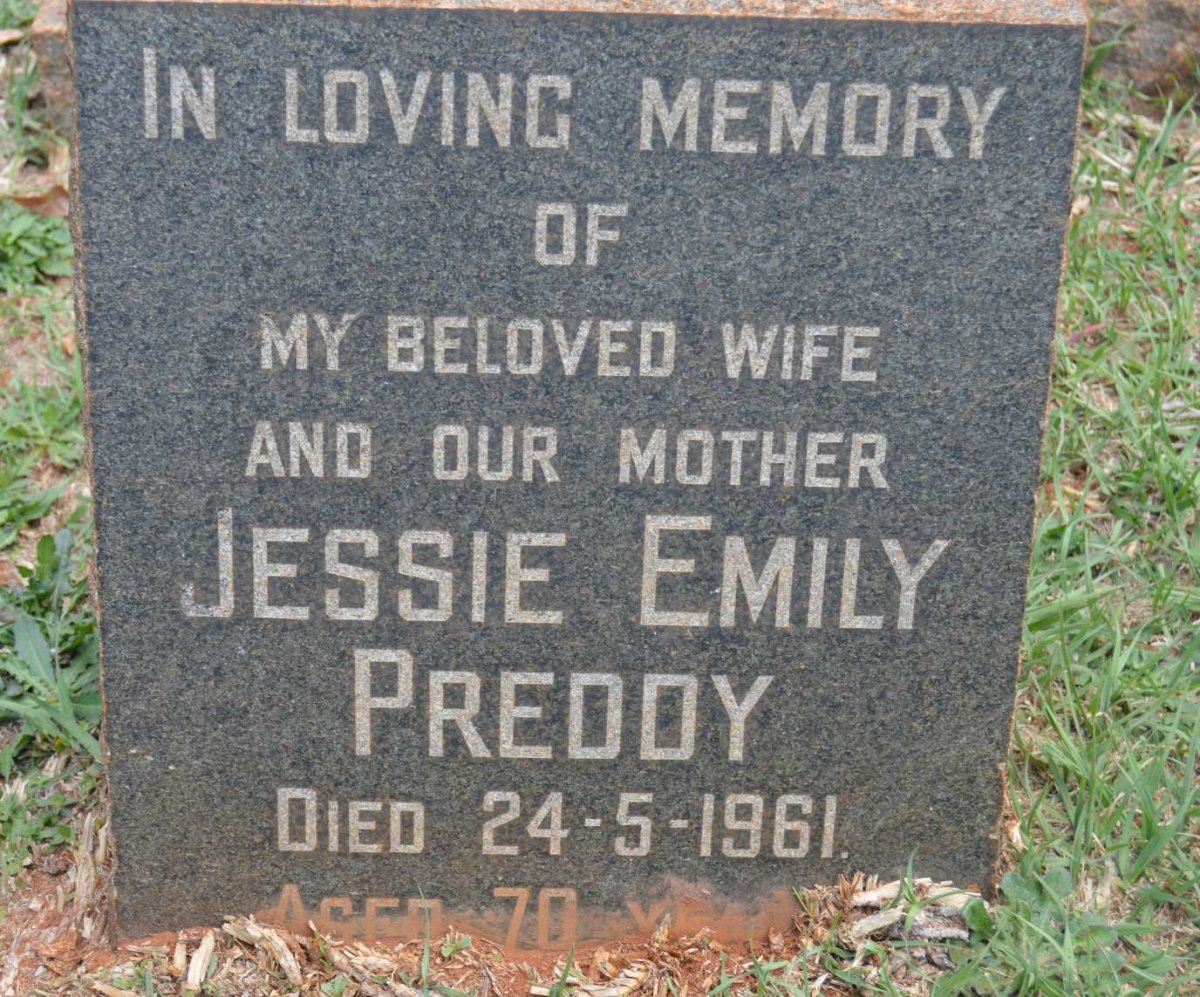 PREDDY Jessie Emily -1961