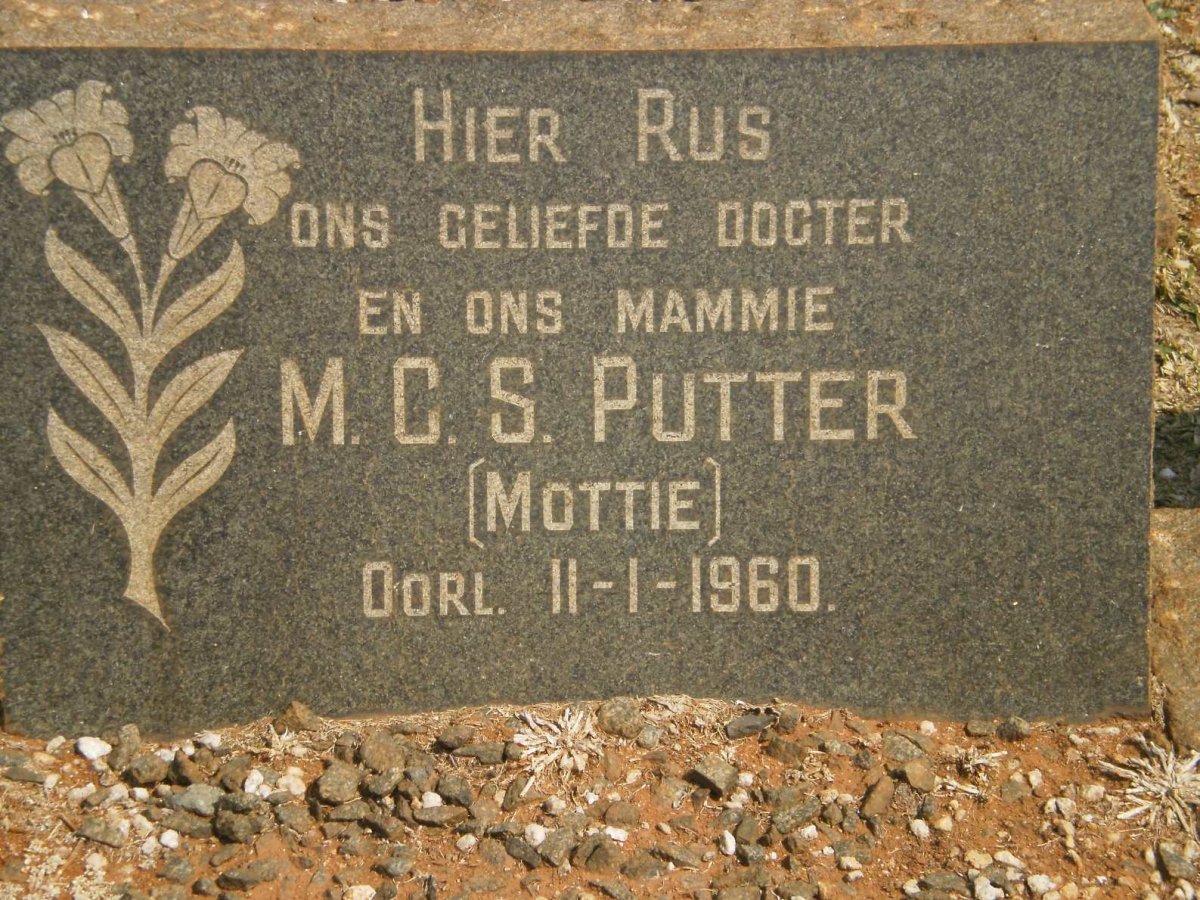 PUTTER M.C.S. -1960