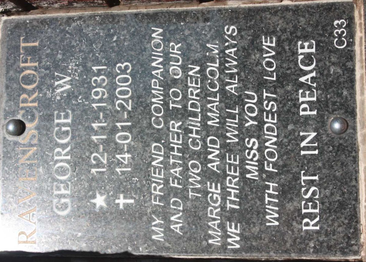 RAVENSCROFT George W. 1931-2003