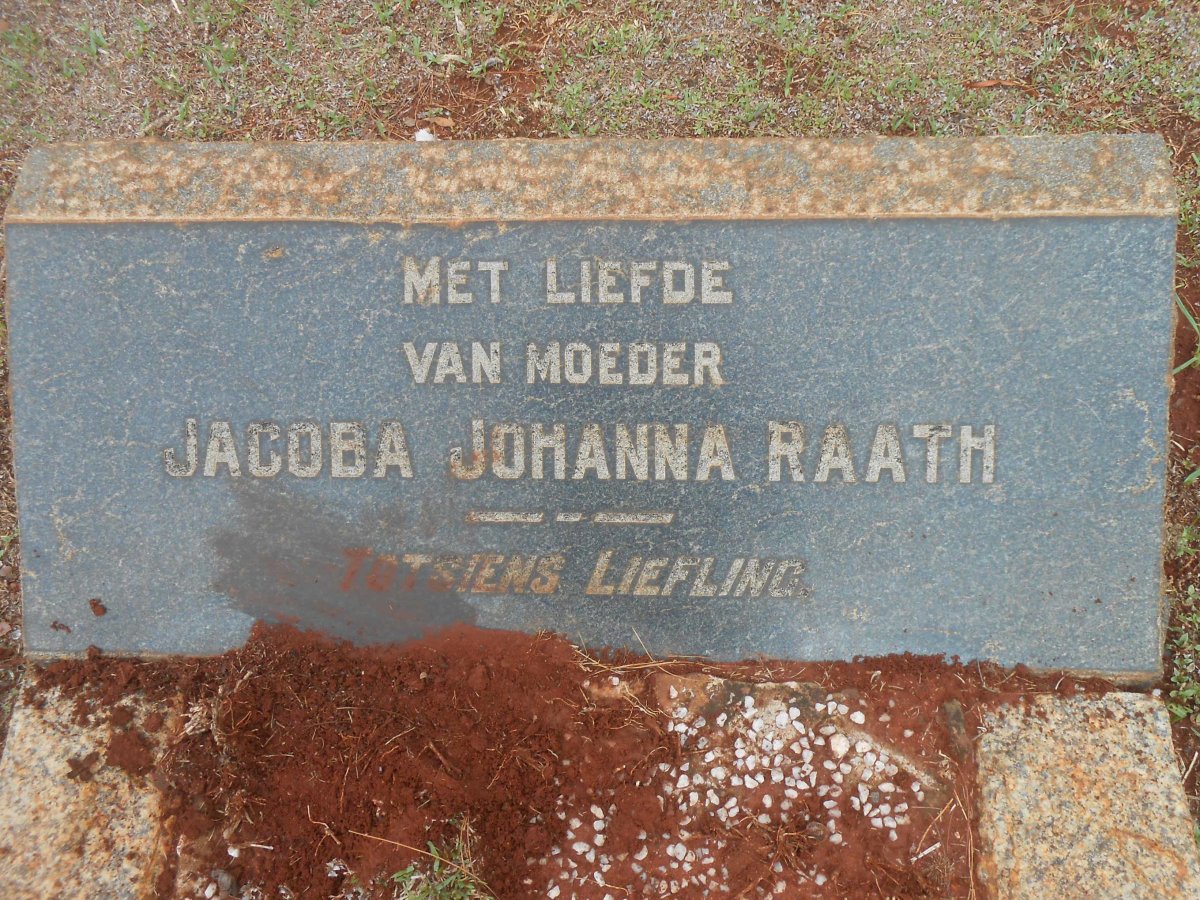 RAATH Jacoba Johanna -?