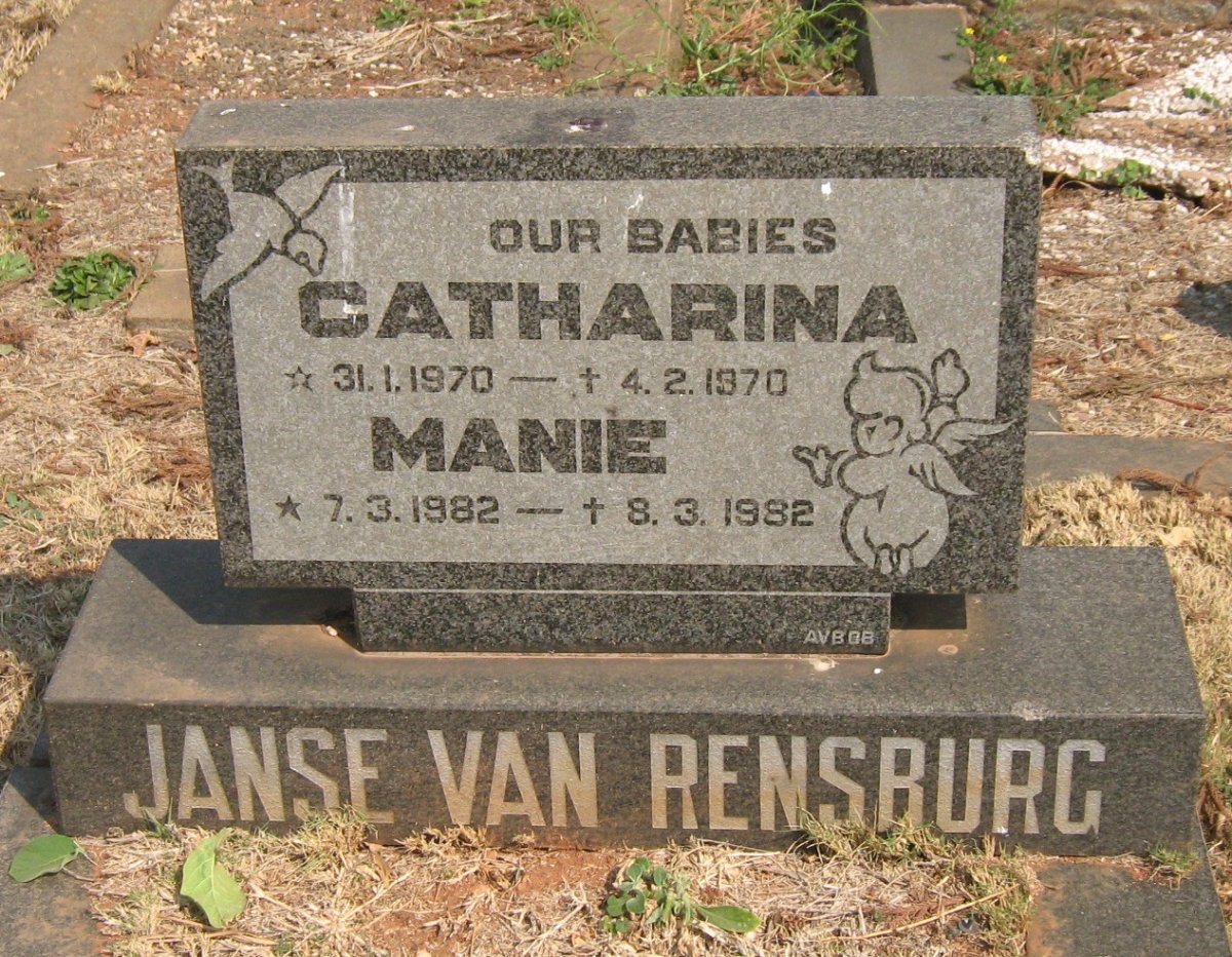 RENSBURG Catharina, Janse van 1970-1970 :: JANSE VAN RENSBURG Manie 1982-1982