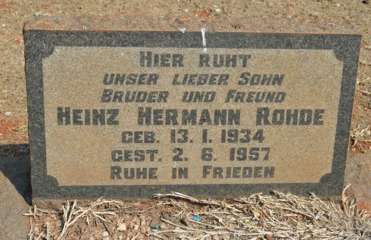 ROHDE Heinz Hermann 1934-1957