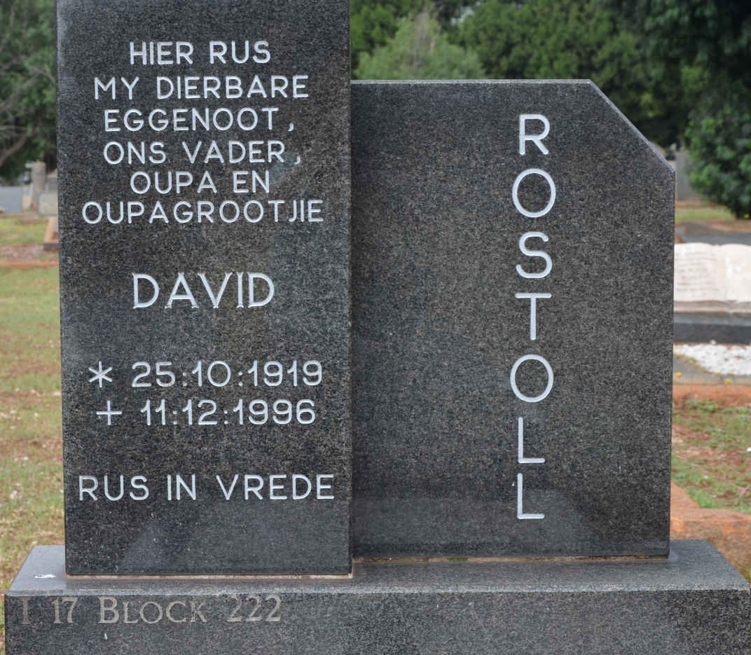 ROSTOLL David 1919-1996
