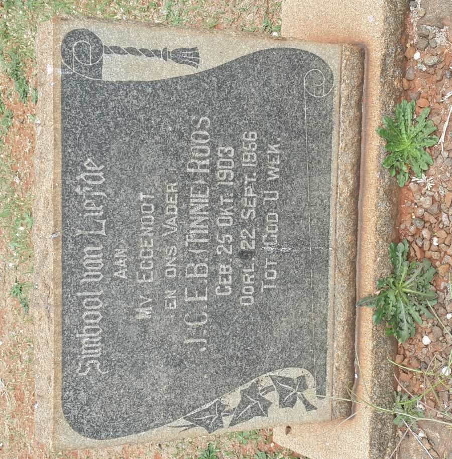 ROOS J.C.E.B. 1903-1956