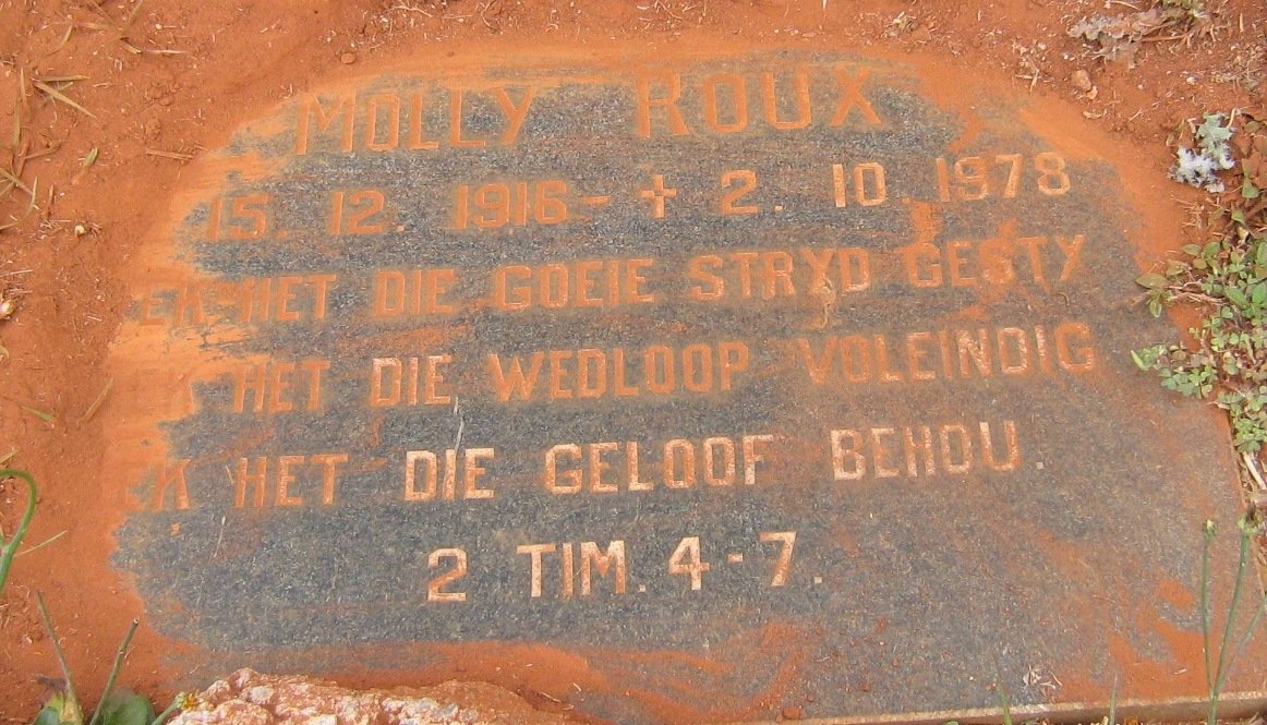 ROUX Molly 1916-1978