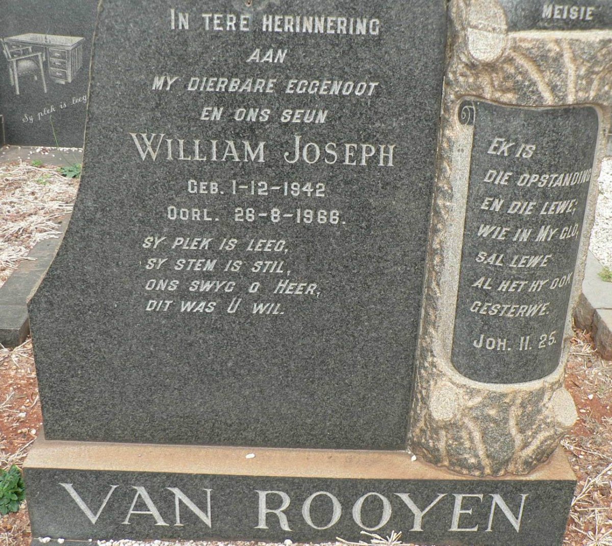 ROOYEN William Joseph, van 1942-1966