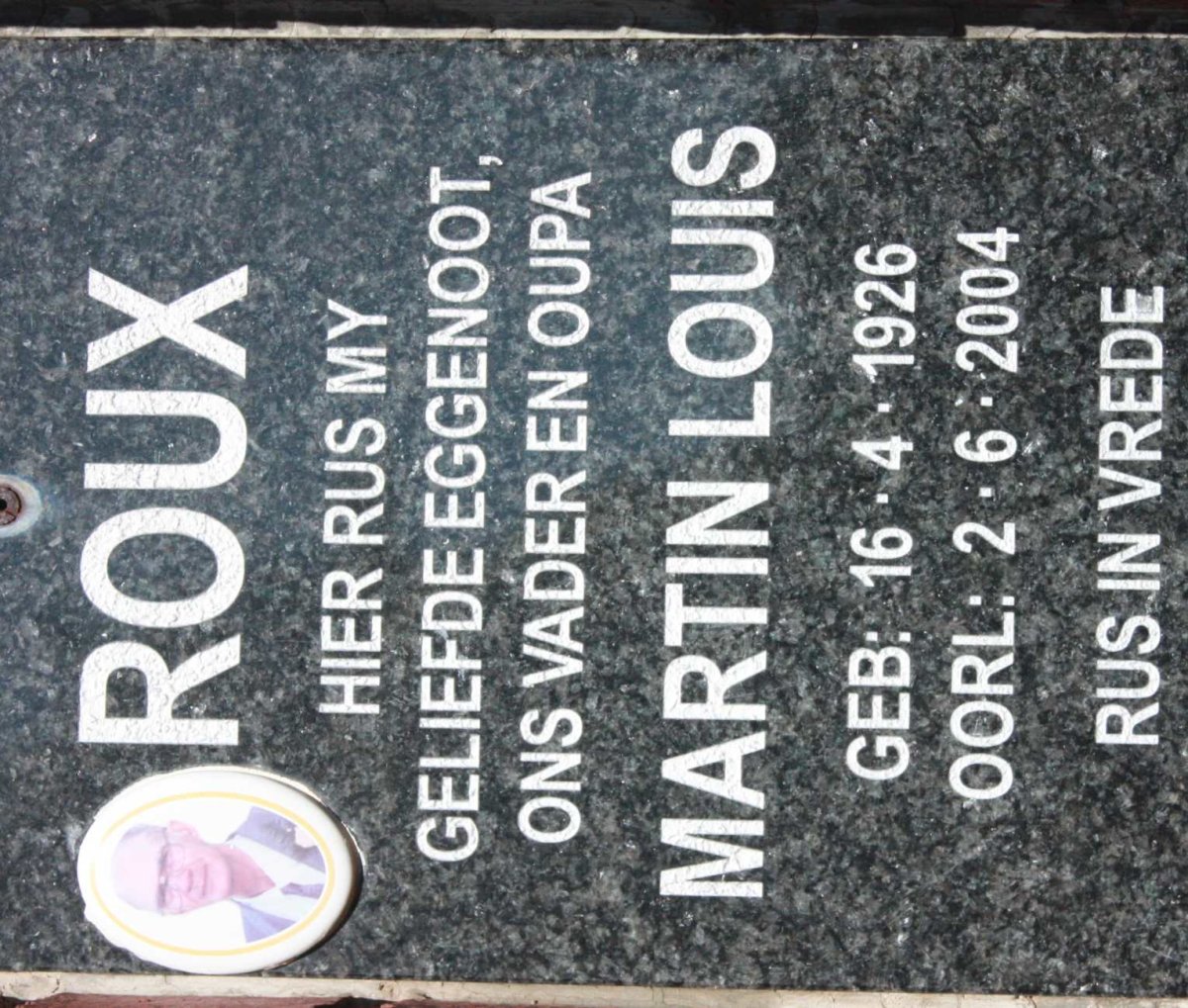 ROUX Martin Louis 1926-2004