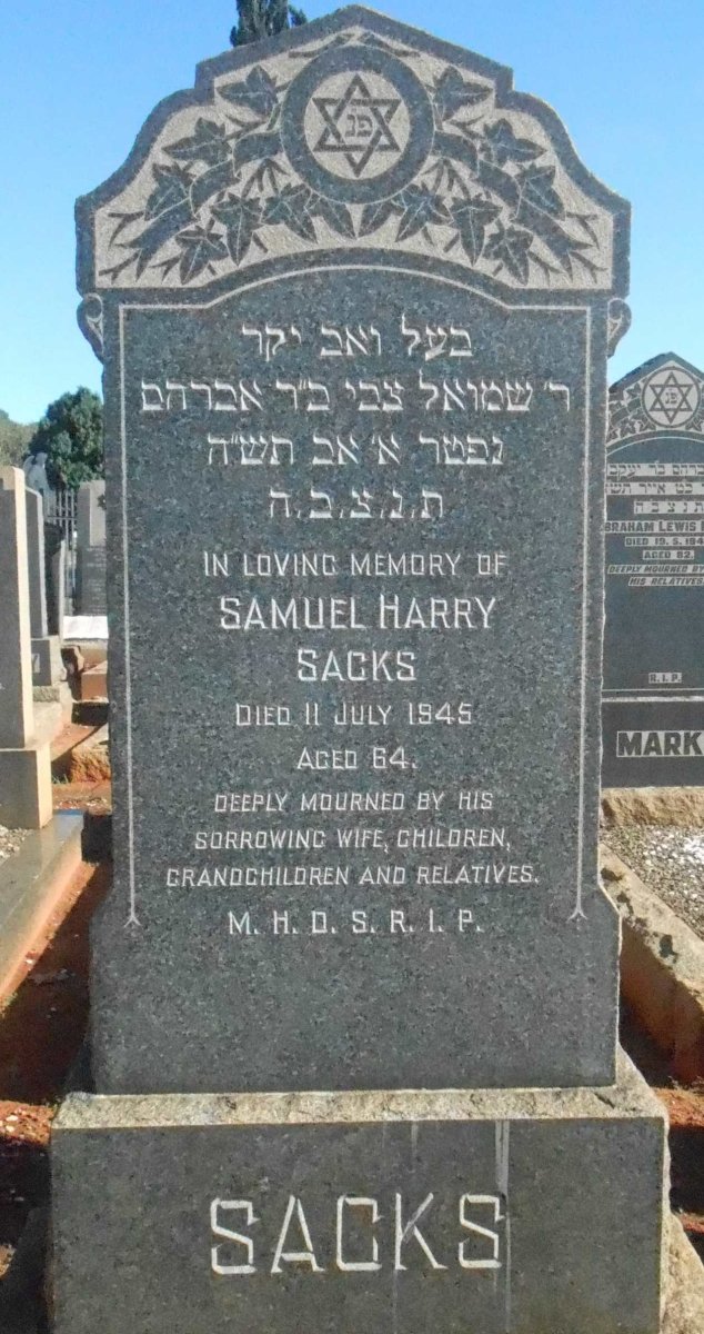 SACKS Samuel Harry -1945