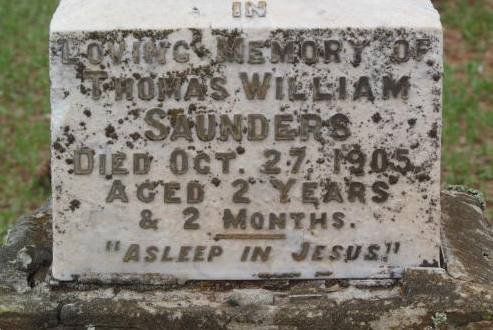 SAUNDERS Thomas Wiliam -1905