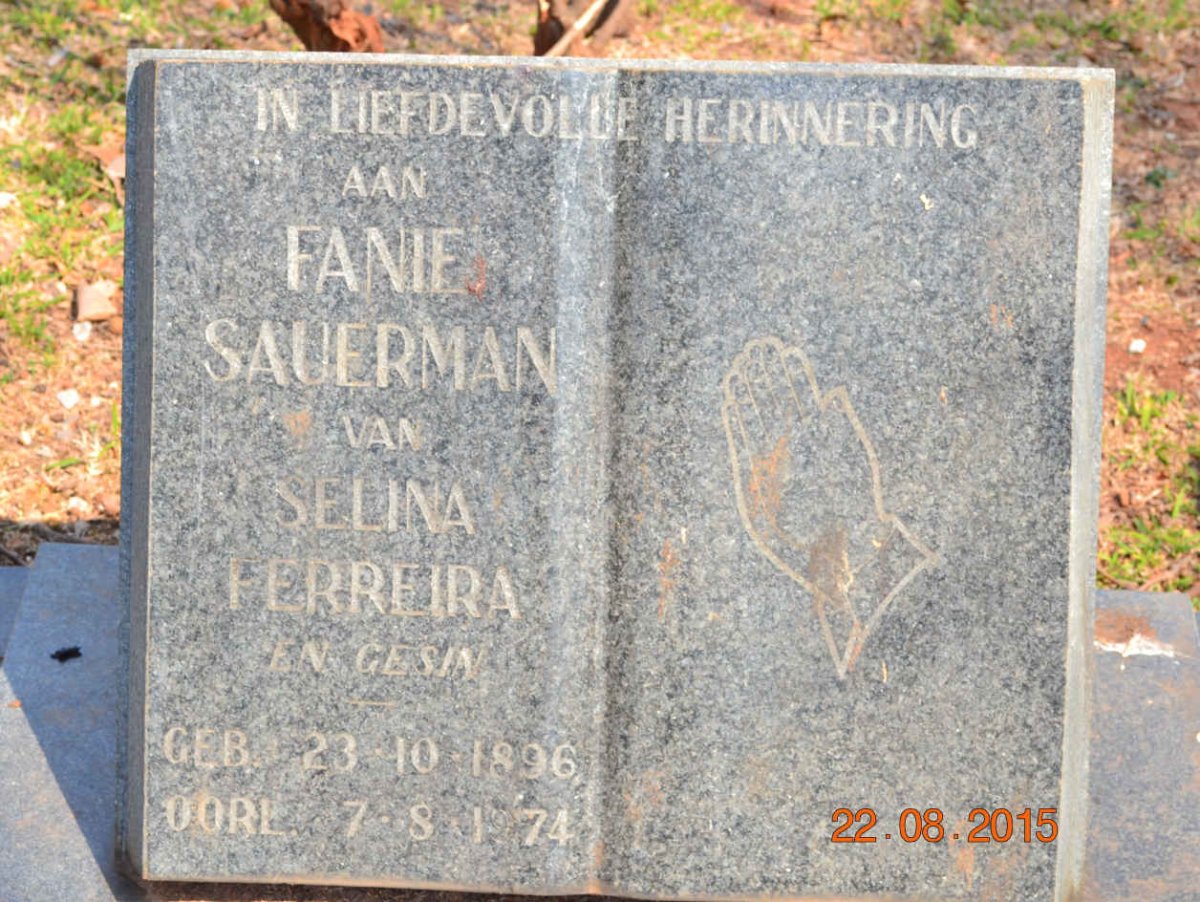 SAUERMAN Fanie 1896-1974