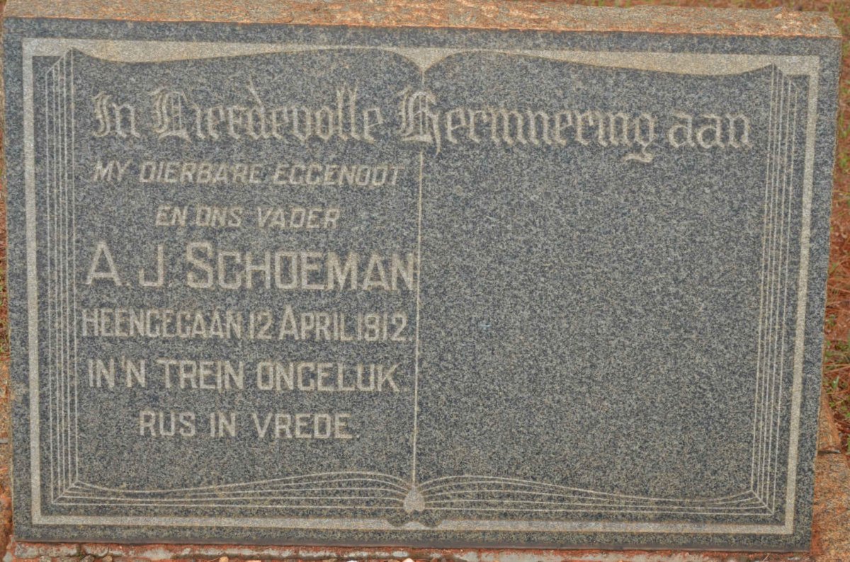 SCHOEMAN A.J. -1912