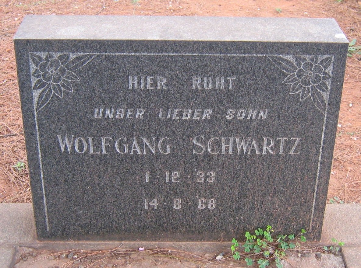 SCHWARTZ Wolfgang 1933-1968